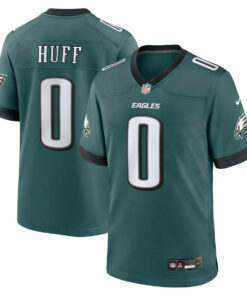 Bryce Huff 0 Philadelphia Eagles Game Men Jersey - Midnight Green JS6589 nicesnker