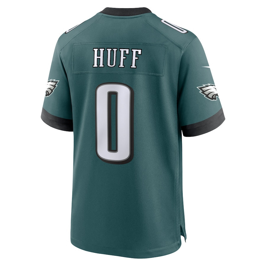 Bryce Huff #0 Philadelphia Eagles Super Bowl LIX YOUTH Jersey - Midnight Green JS7148 nicesnker - Image 3
