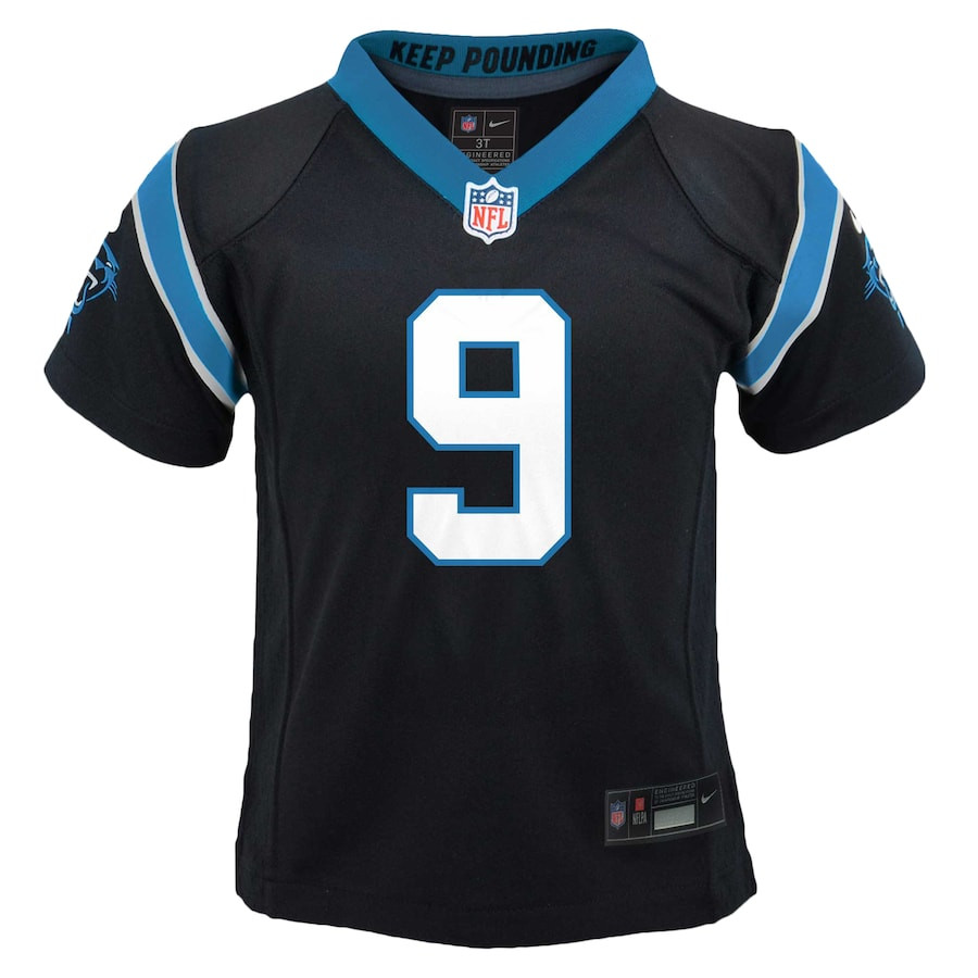 Bryce Young 9 Carolina Panthers Player Game YOUTH Jersey - Black JS1796 nicesnker - Image 2