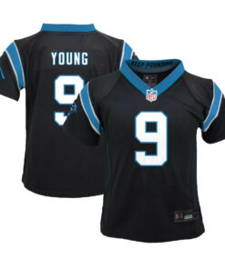 Bryce Young 9 Carolina Panthers Player Game YOUTH Jersey - Black JS1796 nicesnker