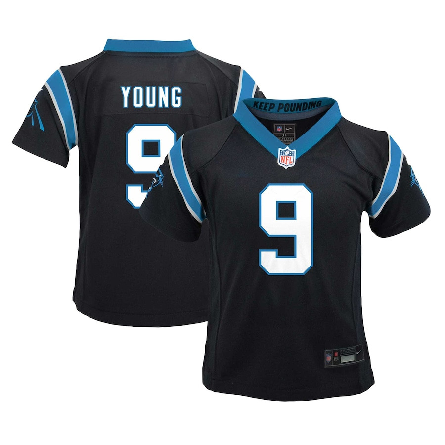 Bryce Young 9 Carolina Panthers Player Game YOUTH Jersey - Black JS1796 nicesnker