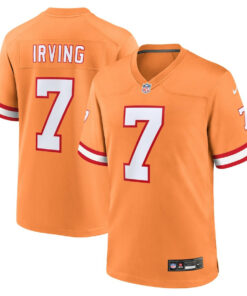 Bucky Irving 7 Tampa Bay Buccaneers Alternate Game Men Jersey - Orange JS1609 nicesnker