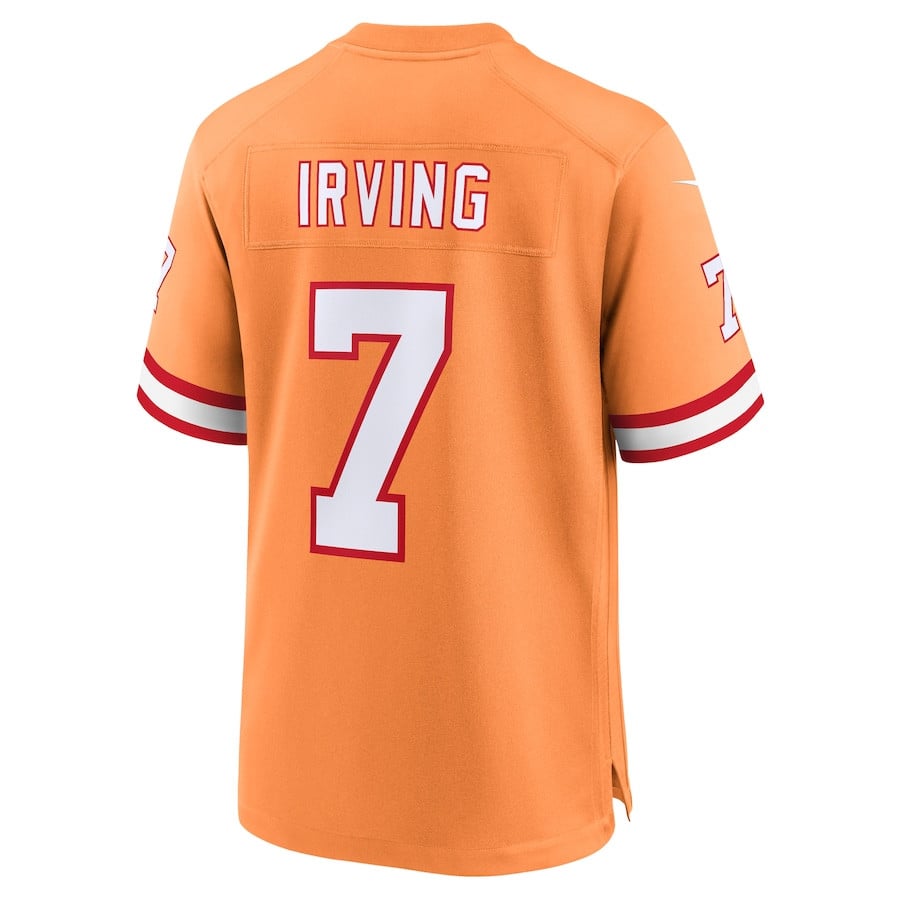 Bucky Irving 7 Tampa Bay Buccaneers Alternate Game Men Jersey - Orange JS1609 nicesnker - Image 3