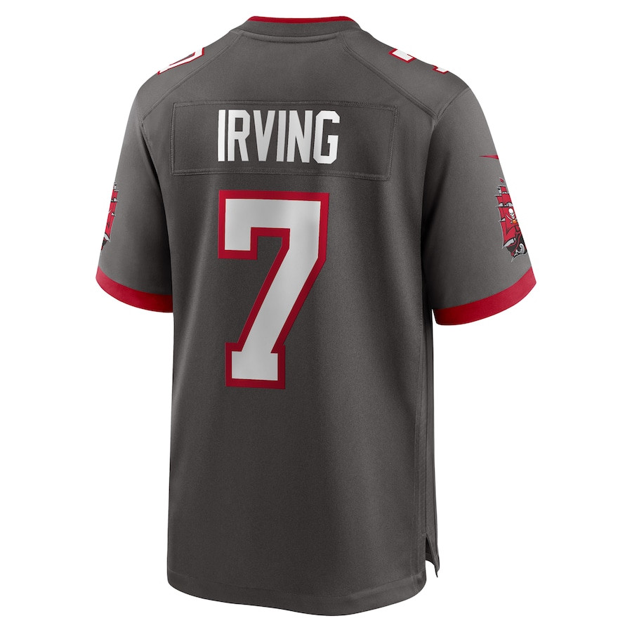 Bucky Irving 7 Tampa Bay Buccaneers Alternate Game Men Jersey - Pewter JS6314 nicesnker - Image 3