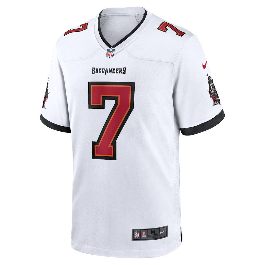 Bucky Irving 7 Tampa Bay Buccaneers Game Men Jersey - White JS8384 nicesnker - Image 2