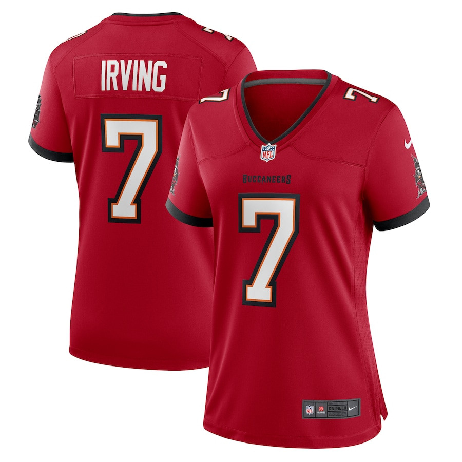 Bucky Irving 7 Tampa Bay Buccaneers Game Women Jersey - Red JS7208 nicesnker
