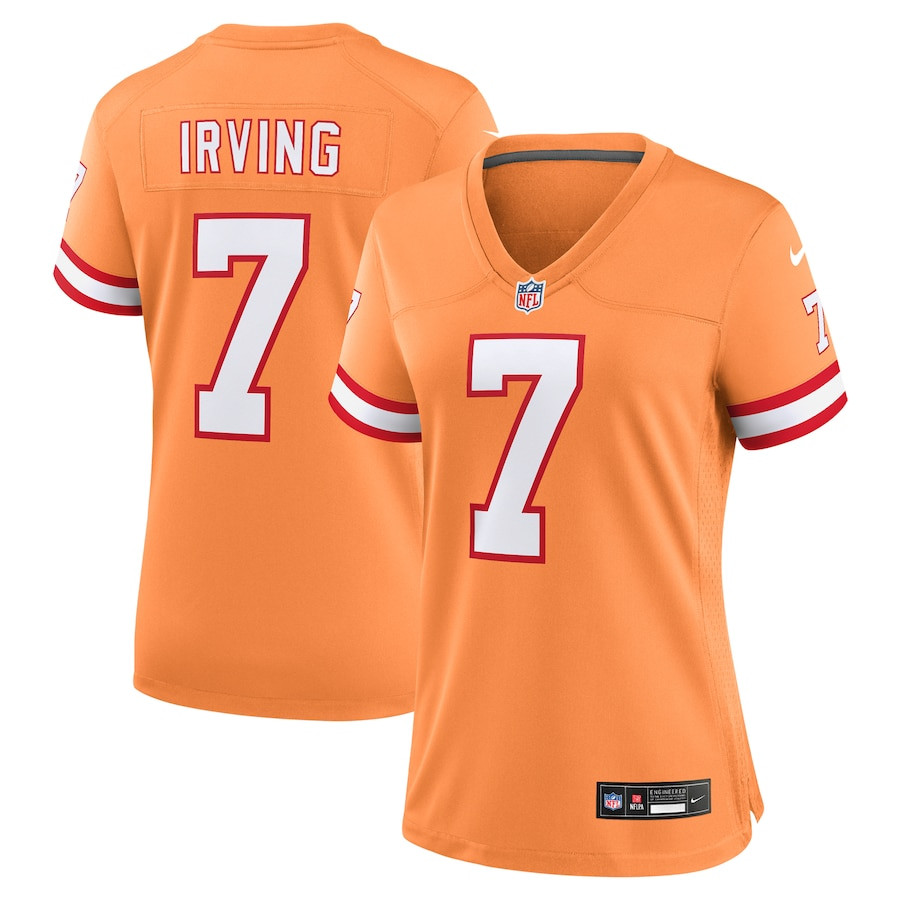 Bucky Irving 7 Tampa Bay Buccaneers Women's Alternate Game Jersey - Orange JS9686 nicesnker