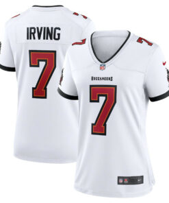 Bucky Irving 7 Tampa Bay Buccaneers Women's Game Jersey - White JS1925 nicesnker