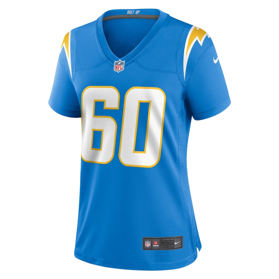 Bucky Williams 60 Los Angeles Chargers Women's Game Jersey - Powder Blue JS9927 nicesnker - Image 2
