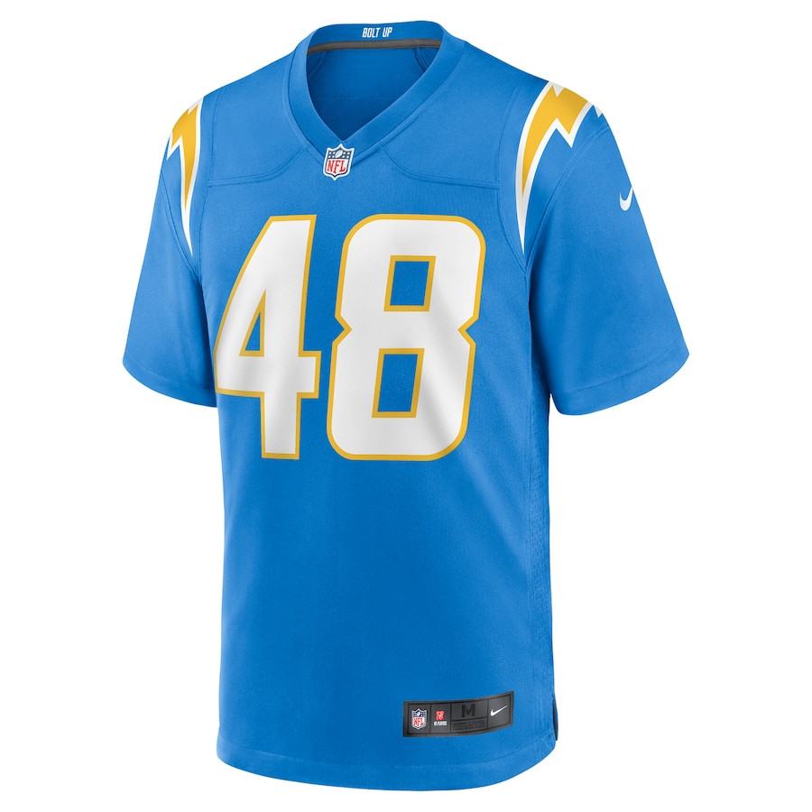 Bud Dupree 48 Los Angeles Chargers Team Game Men Jersey - Powder Blue JS8700 nicesnker - Image 2