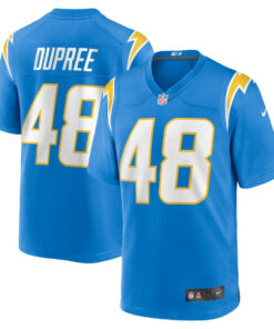 Bud Dupree 48 Los Angeles Chargers Team Game Men Jersey - Powder Blue JS8700 nicesnker