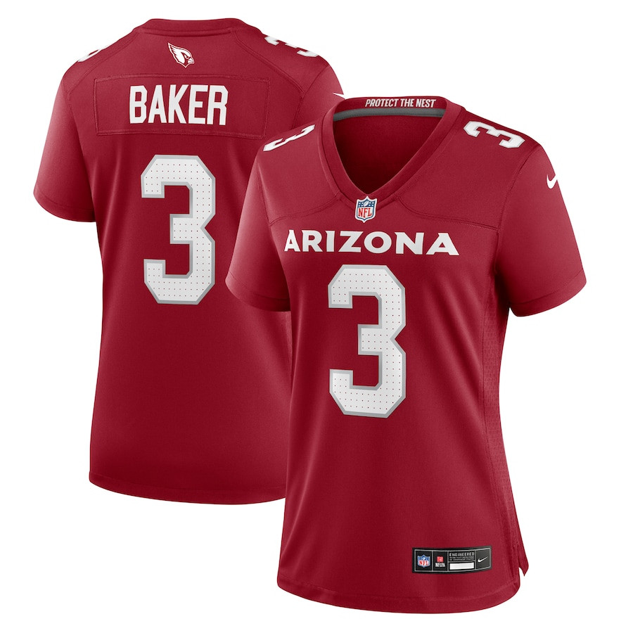 Budda Baker 3 Arizona Cardinals Women's Game Jersey - Cardinal JS8079 nicesnker