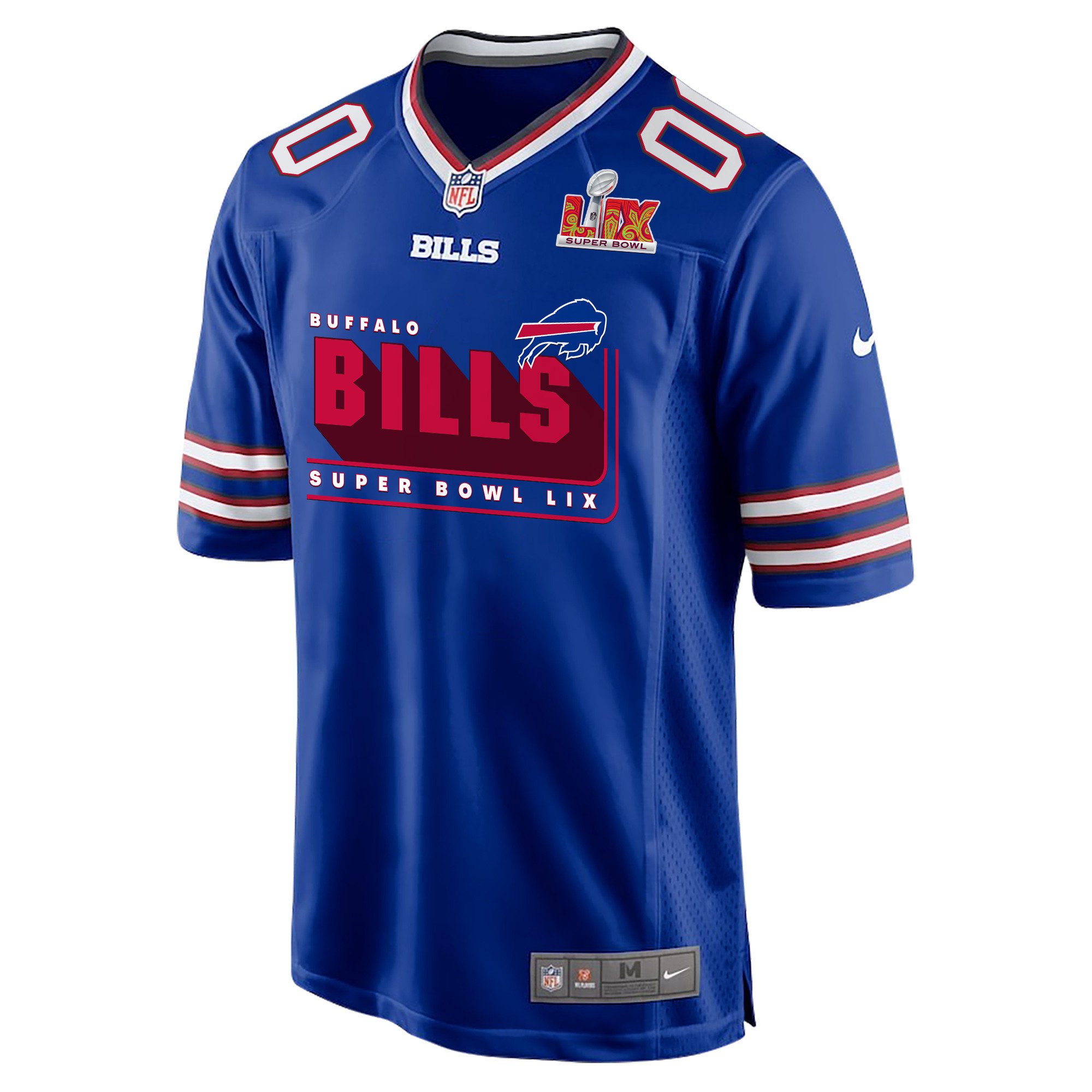 Buffalo Bills Super Bowl LIX Champions Big Bills Game Men Custom Jersey - Royal JS2623 nicesnker - Image 2