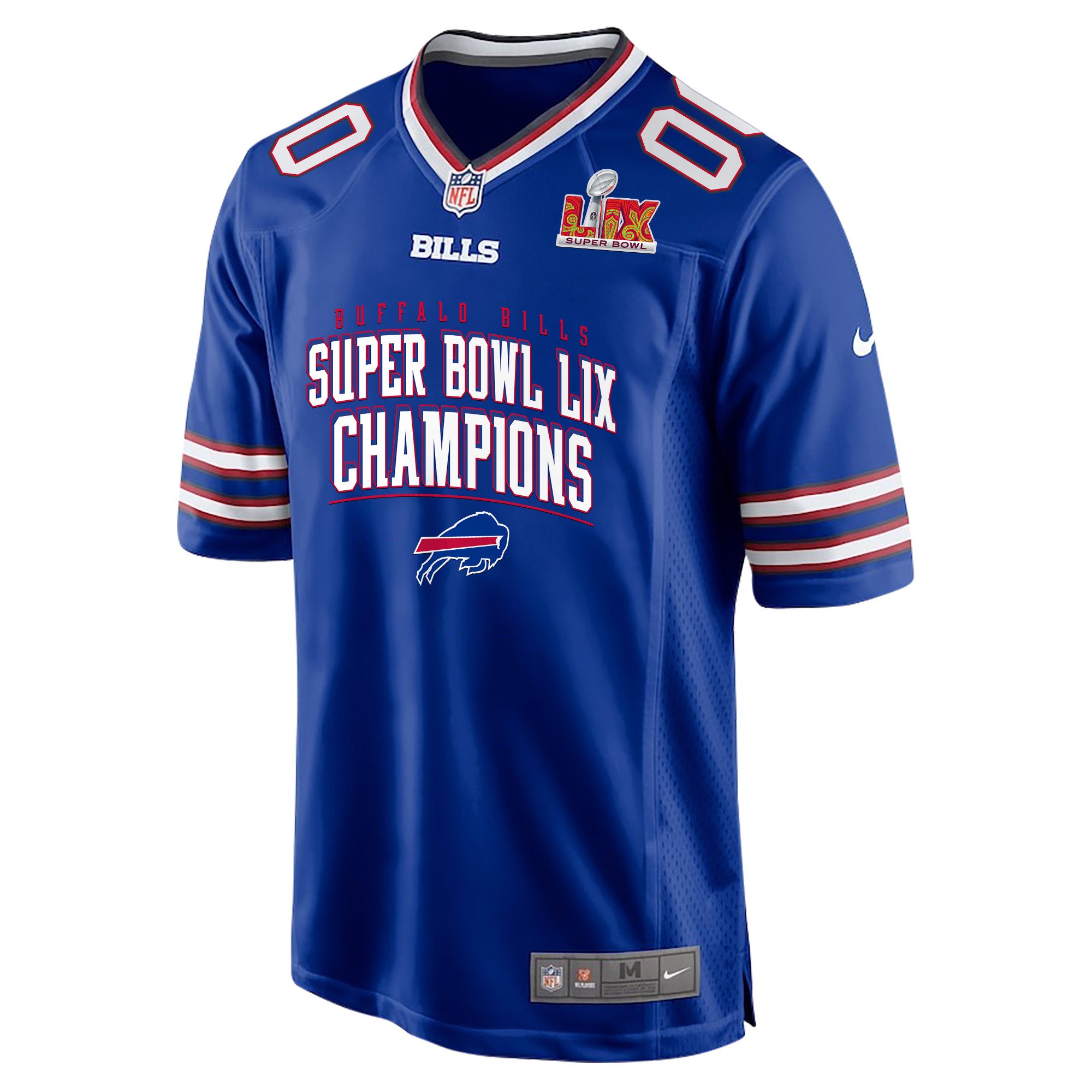 Buffalo Bills Super Bowl LIX Champions V2 Game Men Custom Jersey - Royal JS9384 nicesnker - Image 2