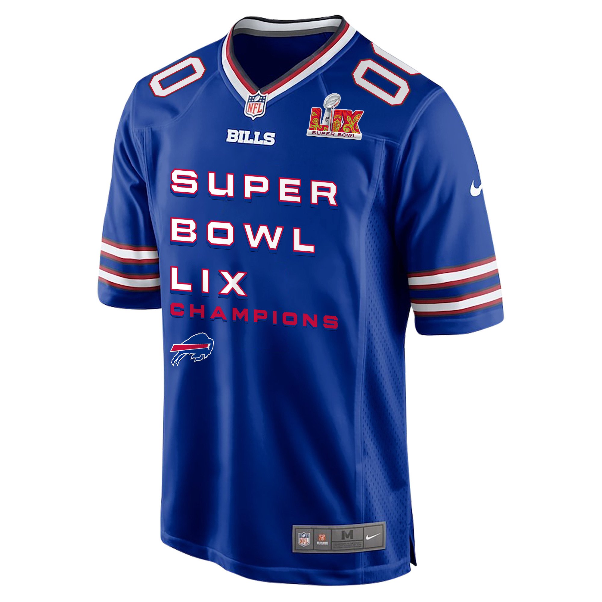 Buffalo Bills Super Bowl LIX Champions V3 Game Men Custom Jersey - Royal JS7022 nicesnker - Image 2
