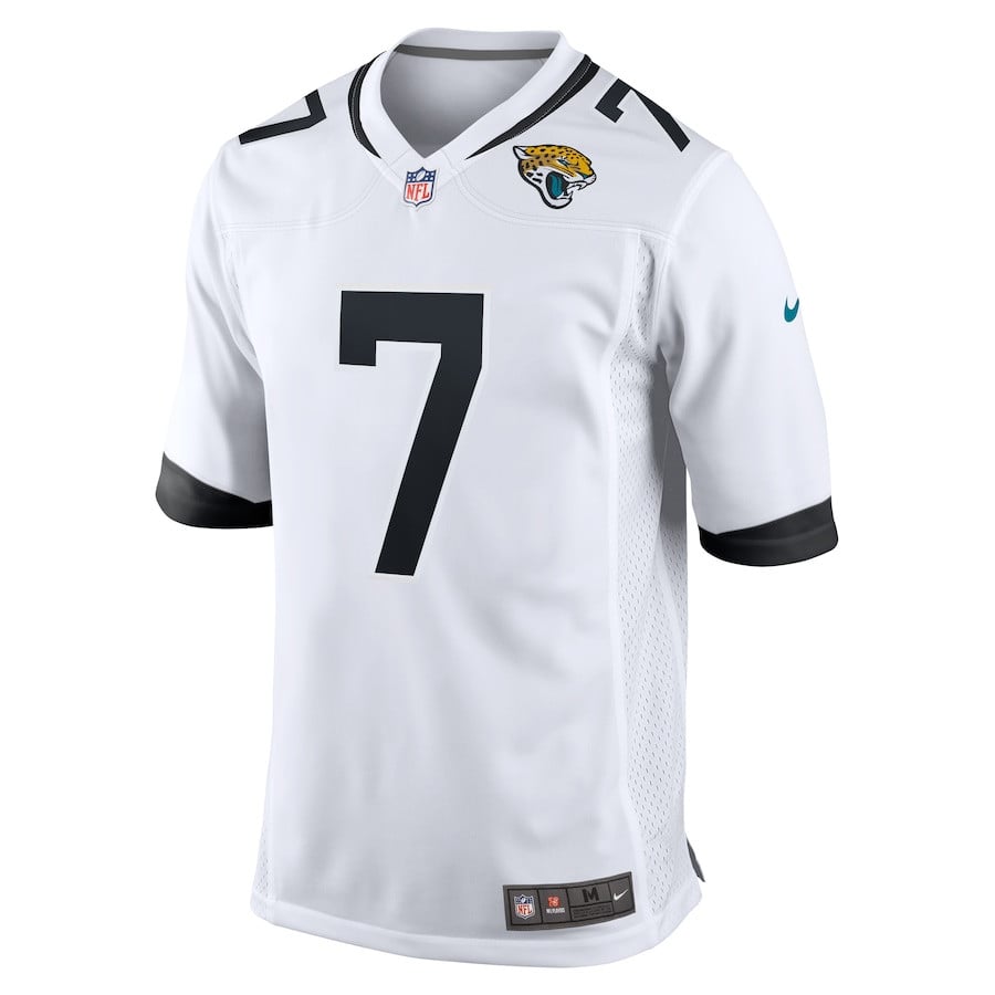 Byron Leftwich 7 Jacksonville Jaguars Men Retired Game Jersey - White JS1772 nicesnker - Image 2