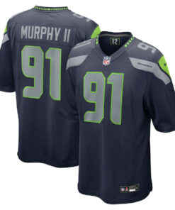 Byron Murphy II 91 Seattle Seahawks Game Men Jersey - College Navy JS9151 nicesnker