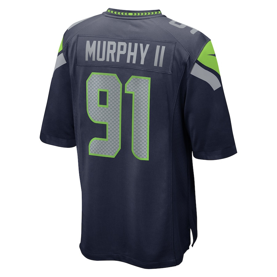 Byron Murphy II 91 Seattle Seahawks Game Men Jersey - College Navy JS9151 nicesnker - Image 3
