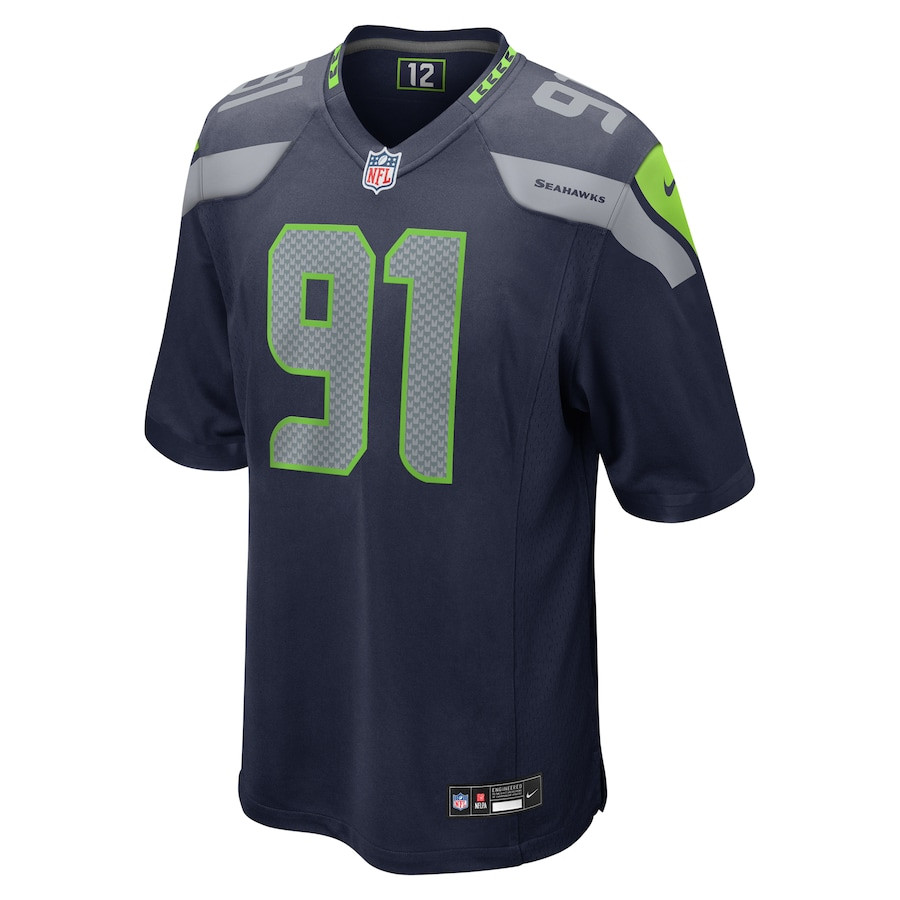 Byron Murphy II 91 Seattle Seahawks Game Men Jersey - College Navy JS9151 nicesnker - Image 2