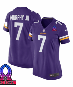 Byron Murphy Jr. 7 Minnesota Vikings 2025 Pro Bowl Patch Women Game Jersey - Purple JS4446 nicesnker