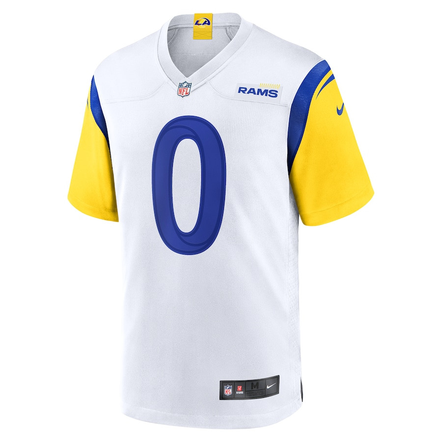 Byron Young 0 Los Angeles Rams Team Game Men Jersey - White JS4940 nicesnker - Image 2