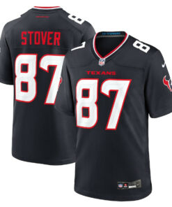 Cade Stover 87 Houston Texans Game Men Jersey - Navy JS3563 nicesnker