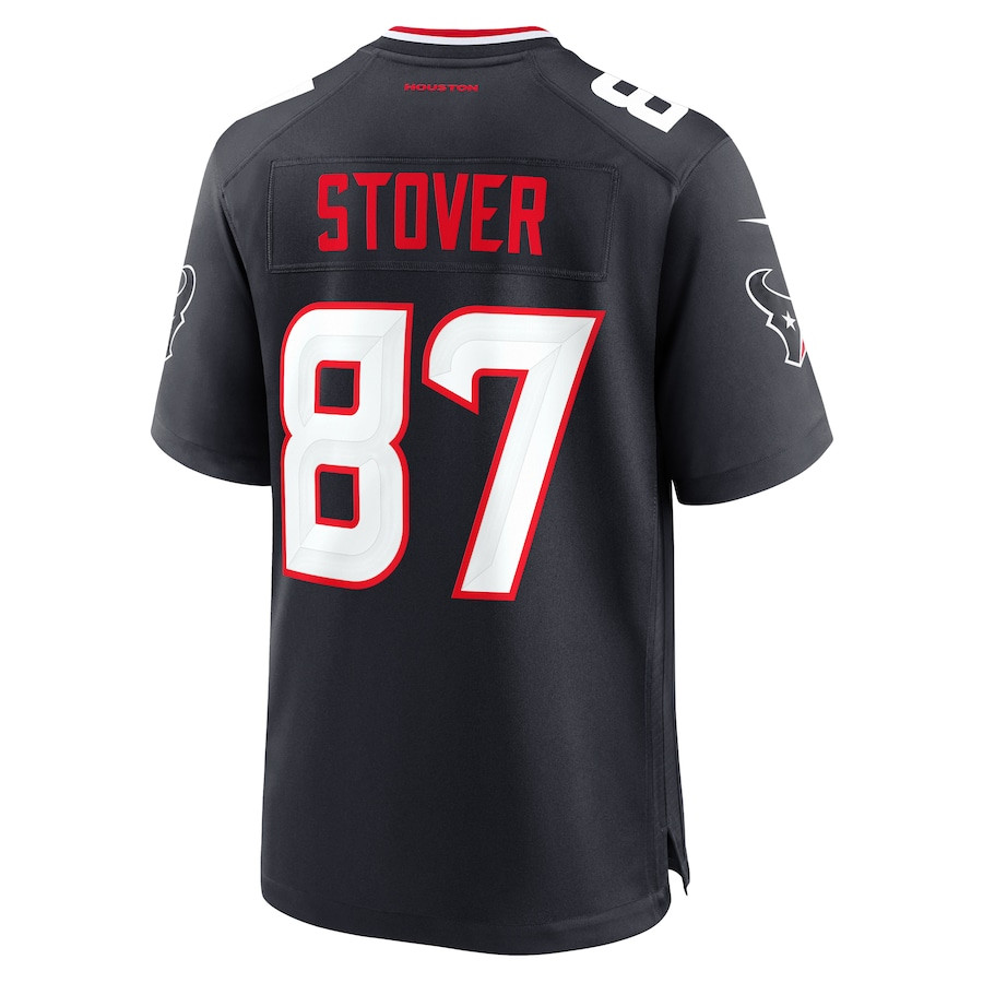 Cade Stover 87 Houston Texans Game Men Jersey - Navy JS3563 nicesnker - Image 3