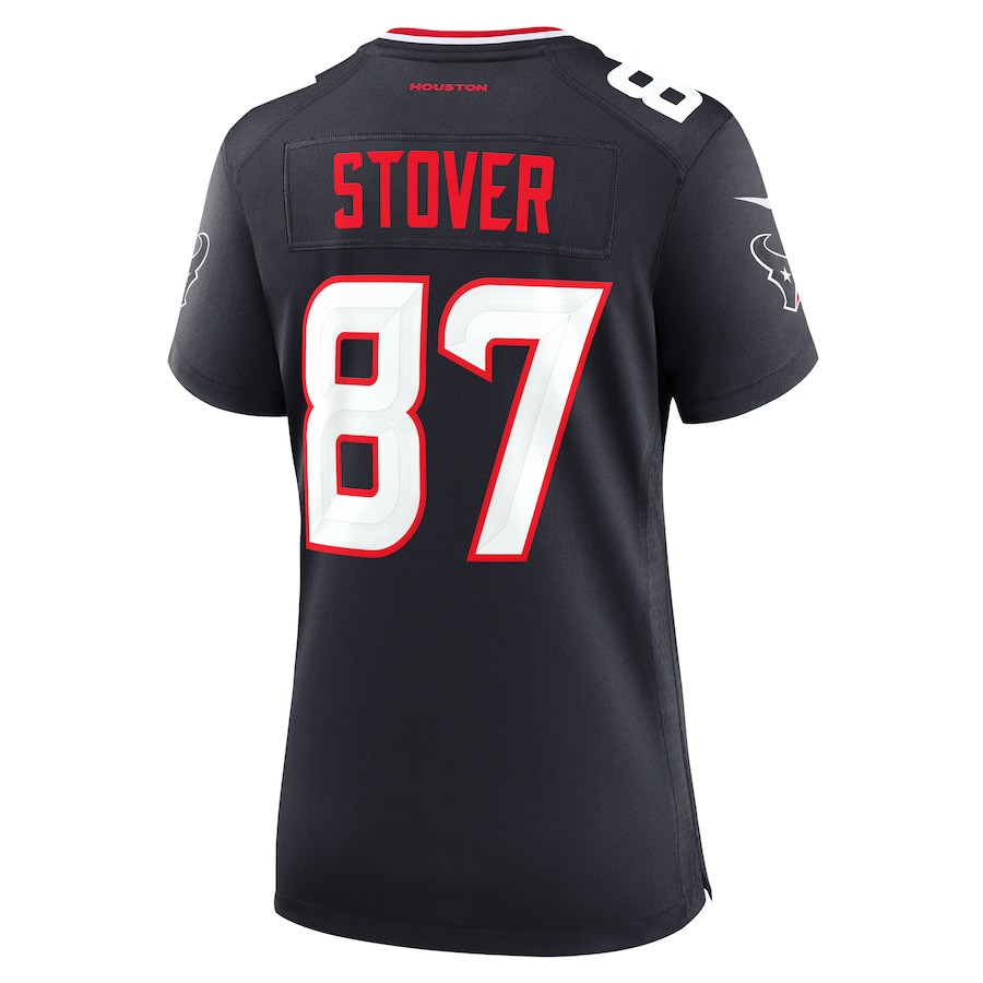 Cade Stover 87 Houston Texans Women Team Game Jersey - Navy JS1113 nicesnker - Image 3