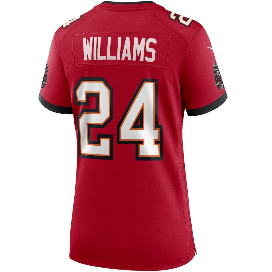 Cadillac Williams 24 Tampa Bay Buccaneers Women Game Retired Jersey - Red JS5567 nicesnker - Image 3