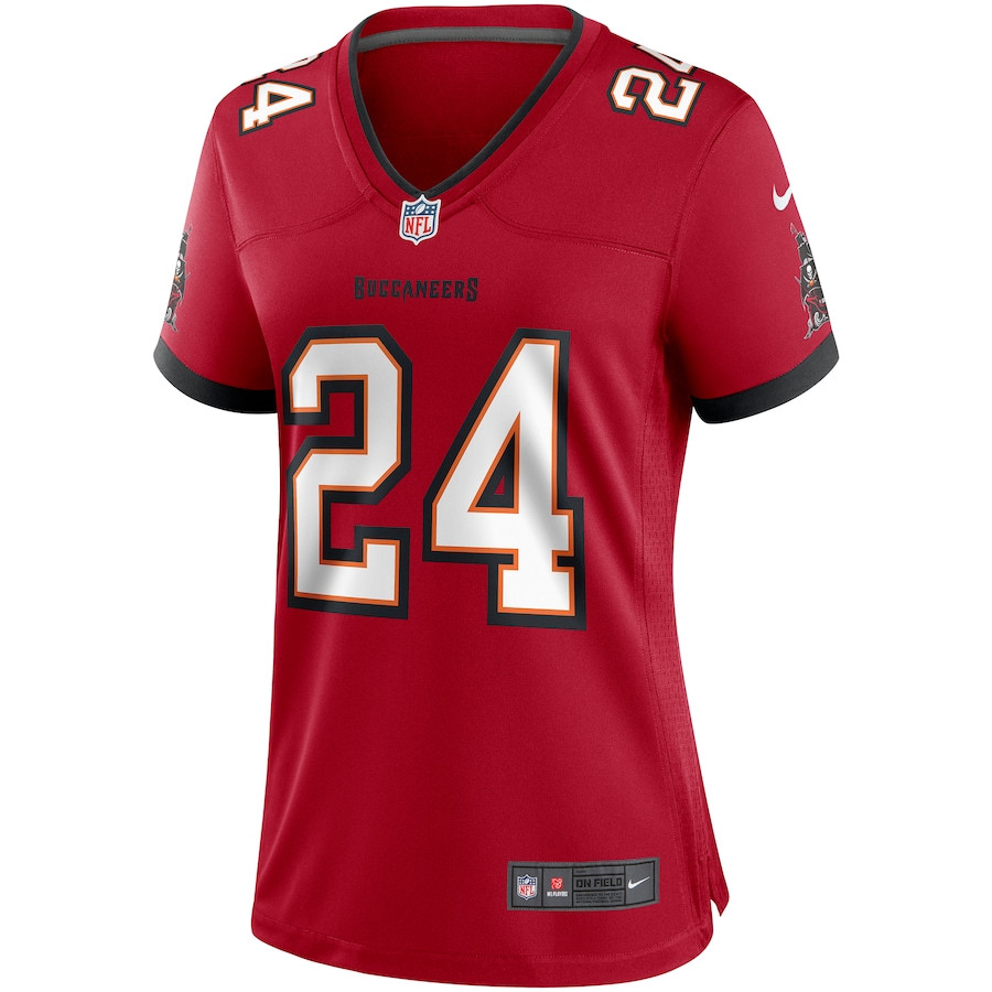 Cadillac Williams 24 Tampa Bay Buccaneers Women Game Retired Jersey - Red JS5567 nicesnker - Image 2