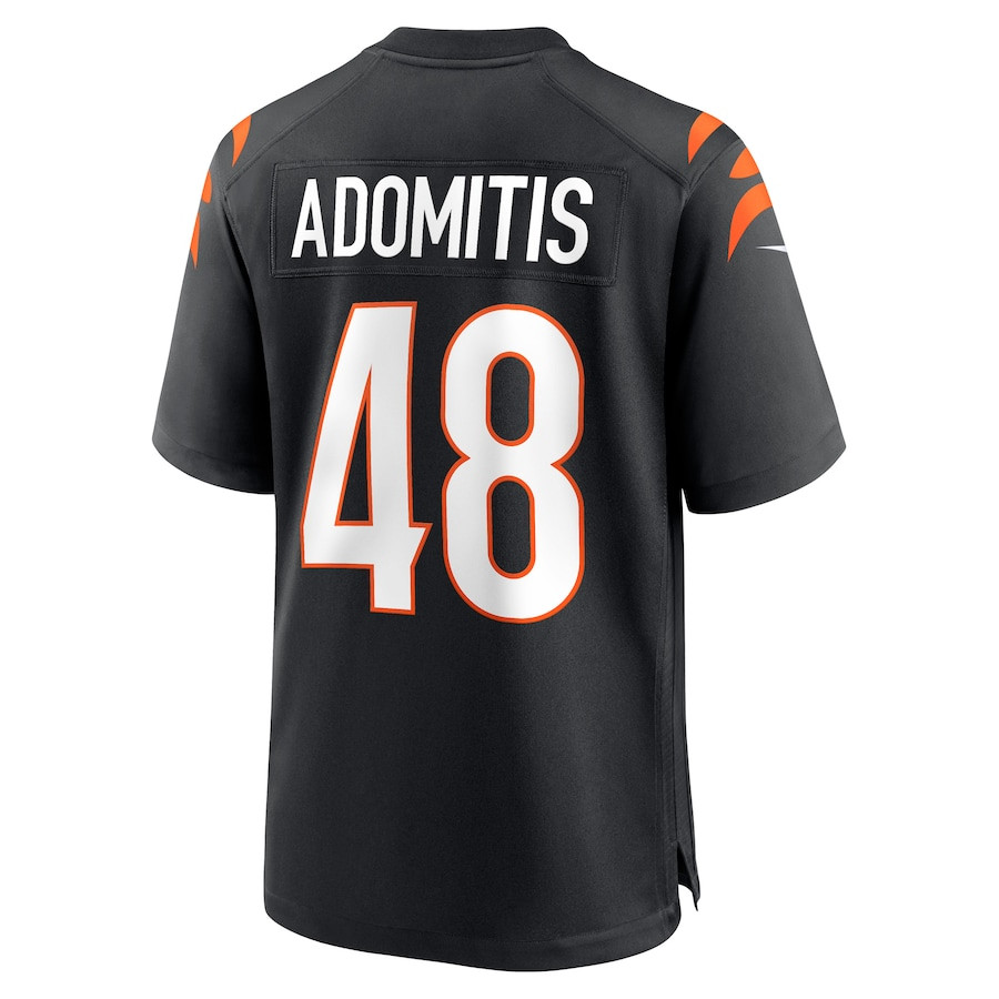 Cal Adomitis 48 Cincinnati Bengals Team Game Men Jersey - Black JS6173 nicesnker - Image 3