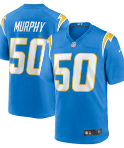 Caleb Murphy 50 Los Angeles Chargers Team Game Men Jersey - Powder Blue JS3748 nicesnker