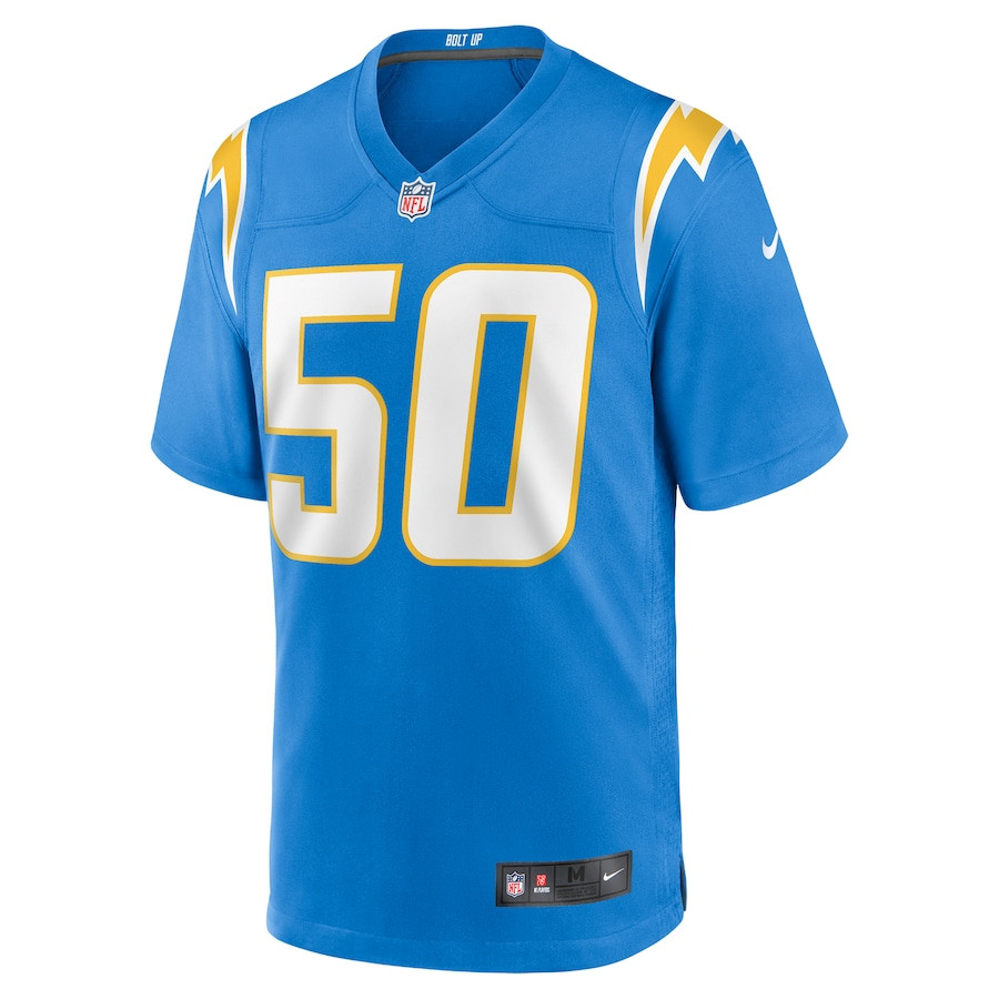Caleb Murphy 50 Los Angeles Chargers Team Game Men Jersey - Powder Blue JS3748 nicesnker - Image 2