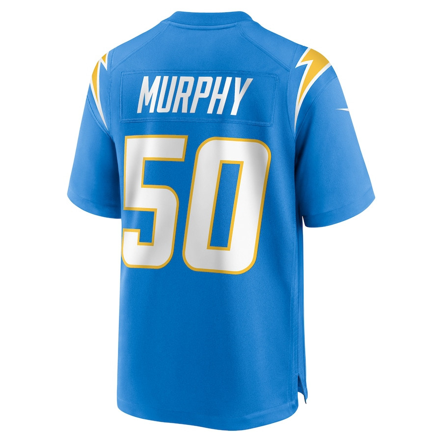 Caleb Murphy 50 Los Angeles Chargers Team Game Men Jersey - Powder Blue JS3748 nicesnker - Image 3