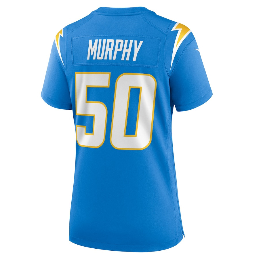 Caleb Murphy 50 Los Angeles Chargers Women's Game Jersey - Powder Blue JS9923 nicesnker - Image 3