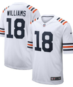 Caleb Williams 18 Chicago Bears 2024 NFL Draft 2nd Alternate Game Jersey - White JS8506 nicesnker