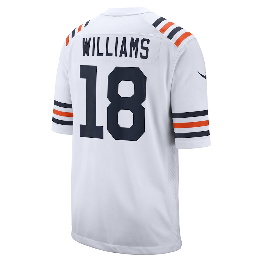 Caleb Williams 18 Chicago Bears 2024 NFL Draft 2nd Alternate Game Jersey - White JS8506 nicesnker - Image 3