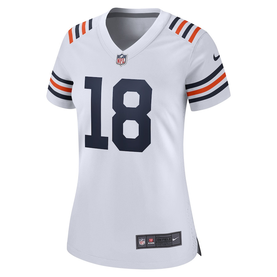 Caleb Williams 18 Chicago Bears 2024 NFL Draft 2nd Alternate Game Player Jersey - White JS2995 nicesnker - Image 2