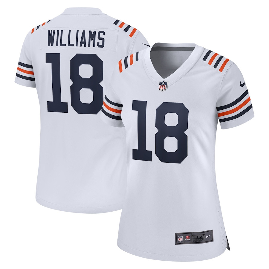 Caleb Williams 18 Chicago Bears 2024 NFL Draft 2nd Alternate Game Player Jersey - White JS2995 nicesnker