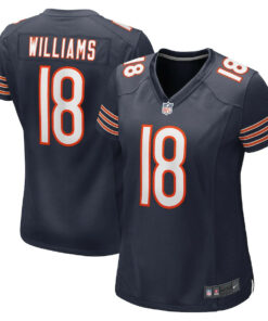 Caleb Williams 18 Chicago Bears 2024 NFL Draft First Round Pick Player Game Jersey - Navy JS4659 nicesnker