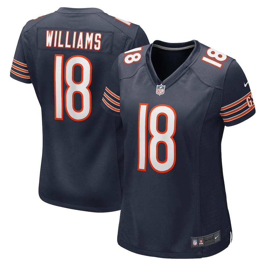 Caleb Williams 18 Chicago Bears 2024 NFL Draft First Round Pick Player Game Jersey - Navy JS4659 nicesnker