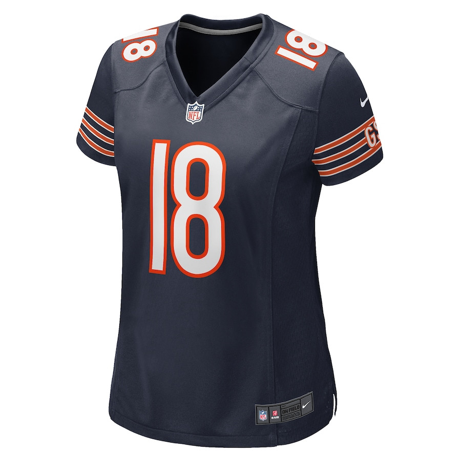 Caleb Williams 18 Chicago Bears 2024 NFL Draft First Round Pick Player Game Jersey - Navy JS4659 nicesnker - Image 2