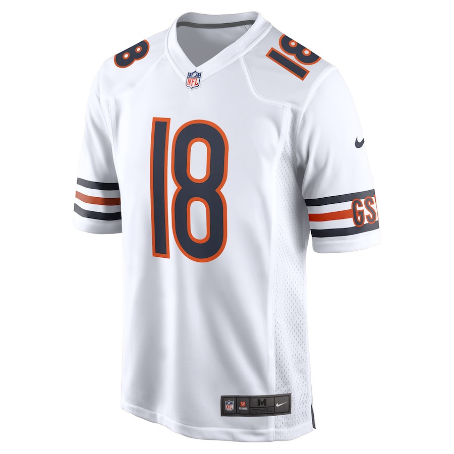 Caleb Williams 18 Chicago Bears 2024 NFL Draft First Round Pick Player Game Jersey - White JS3400 nicesnker - Image 2