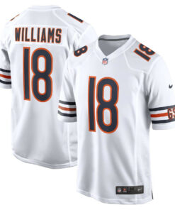 Caleb Williams 18 Chicago Bears 2024 NFL Draft First Round Pick Player Game Jersey - White JS3400 nicesnker