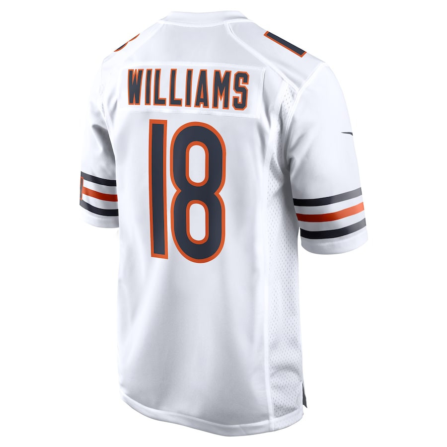 Caleb Williams 18 Chicago Bears 2024 NFL Draft First Round Pick Player Game Jersey - White JS3400 nicesnker - Image 3