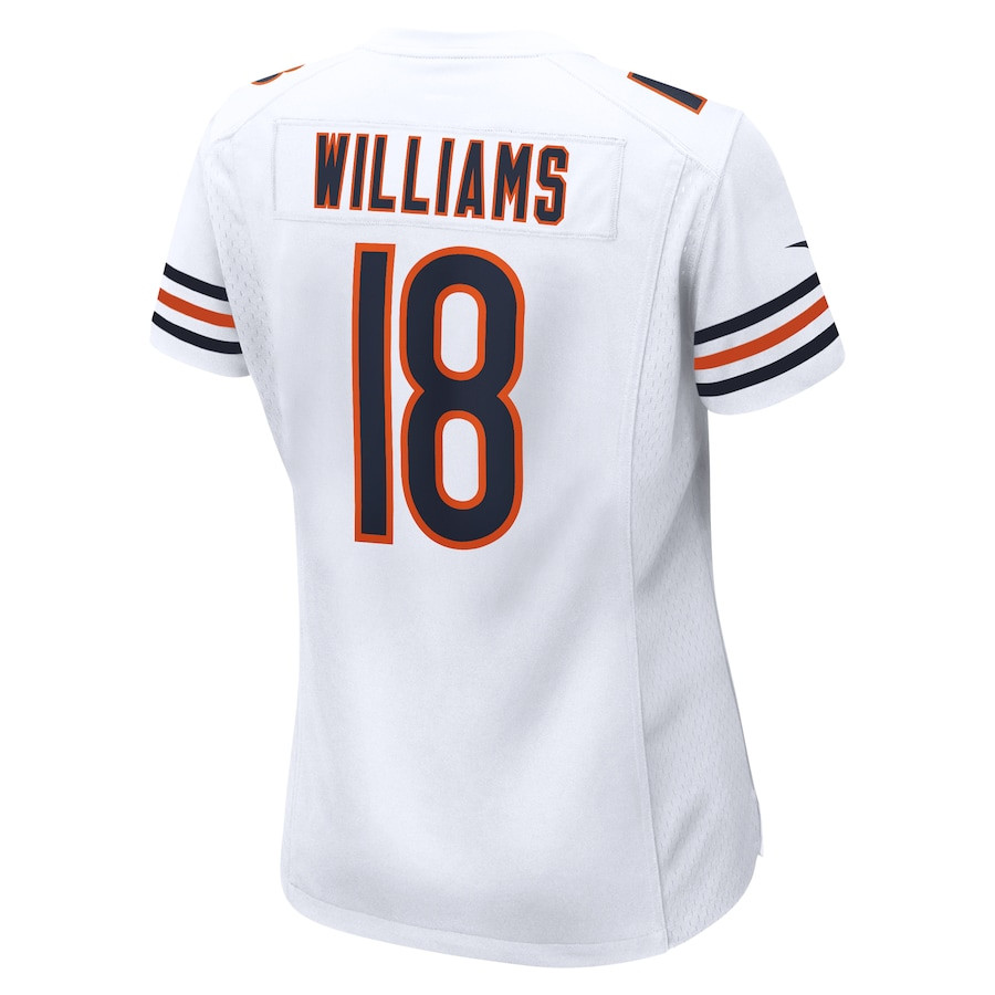Caleb Williams 18 Chicago Bears 2024 NFL Draft Game Player Jersey - White JS3394 nicesnker - Image 3
