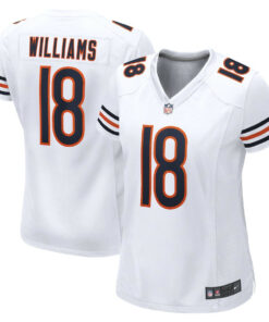 Caleb Williams 18 Chicago Bears 2024 NFL Draft Game Player Jersey - White JS3394 nicesnker