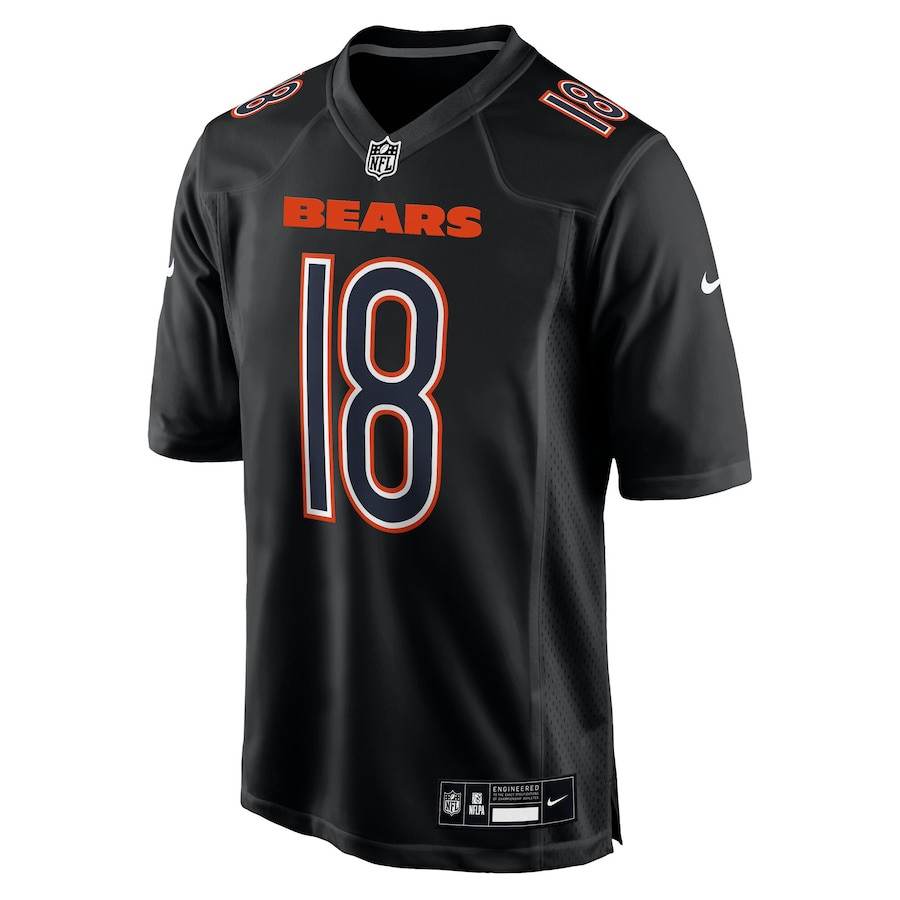 Caleb Williams 18 Chicago Bears Fashion Men Jersey - Carbon Black JS8485 nicesnker - Image 3