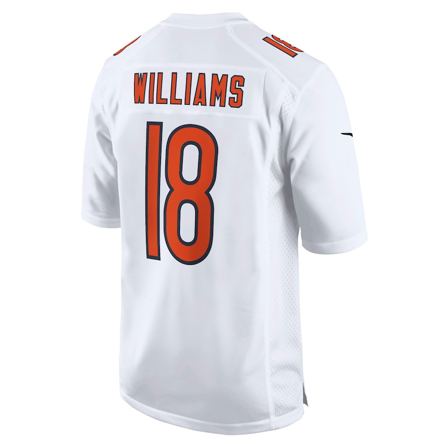 Caleb Williams 18 Chicago Bears Fashion Men Jersey - Tundra White JS2328 nicesnker - Image 3