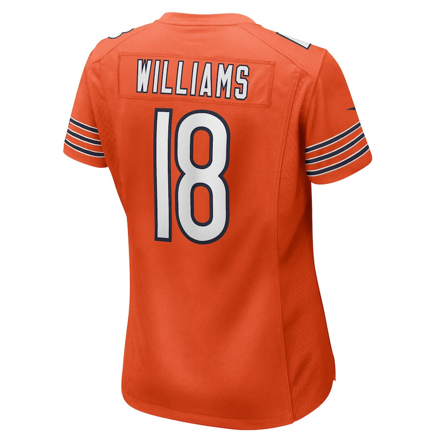 Caleb Williams 18 Chicago Bears Women Alternate Game Jersey - Orange JS4232 nicesnker - Image 3